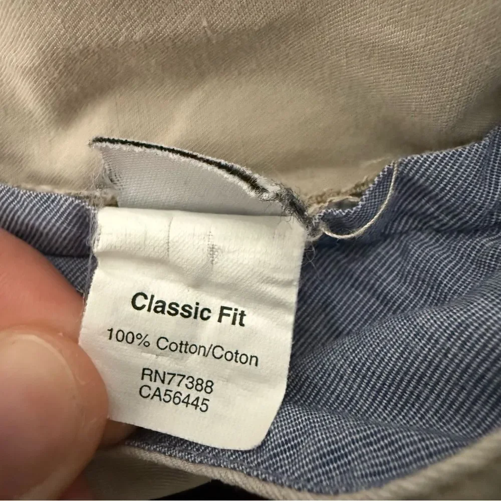 J Crew Pants Mens 32x34 Beige Essex Pant Chino Straight Leg Lightweight Coastal